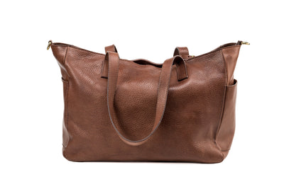 Leather Tote Tobacco Fifth Avenue Collection