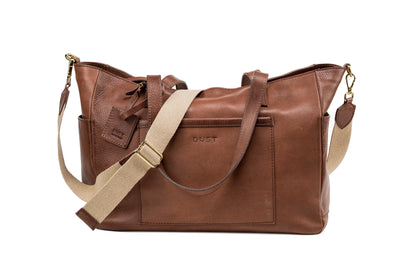 Leather Tote Tobacco Fifth Avenue Collection