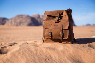 Leather Backpack in Heritage Brown Mod 103