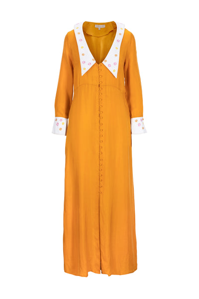 Blazing Star Long Dress - Orange