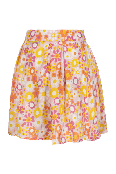 Cream Violet Skirt - Solstråle