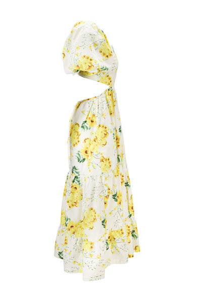 Georgine Dress - Yellow Flower