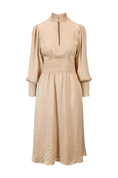 Dress Rome beige  burnout