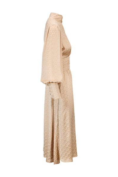 Dress Rome beige  burnout