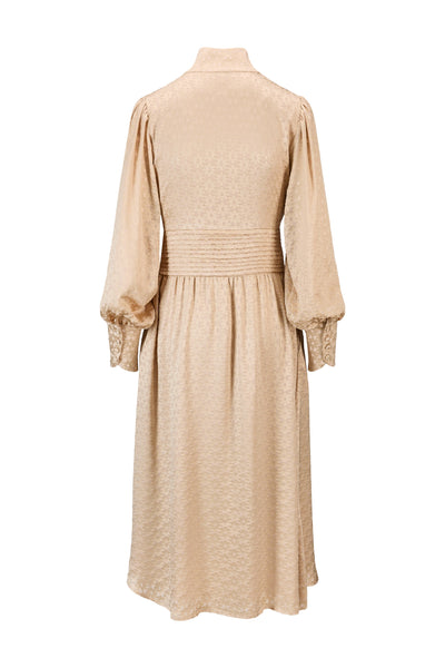 Dress Rome beige  burnout