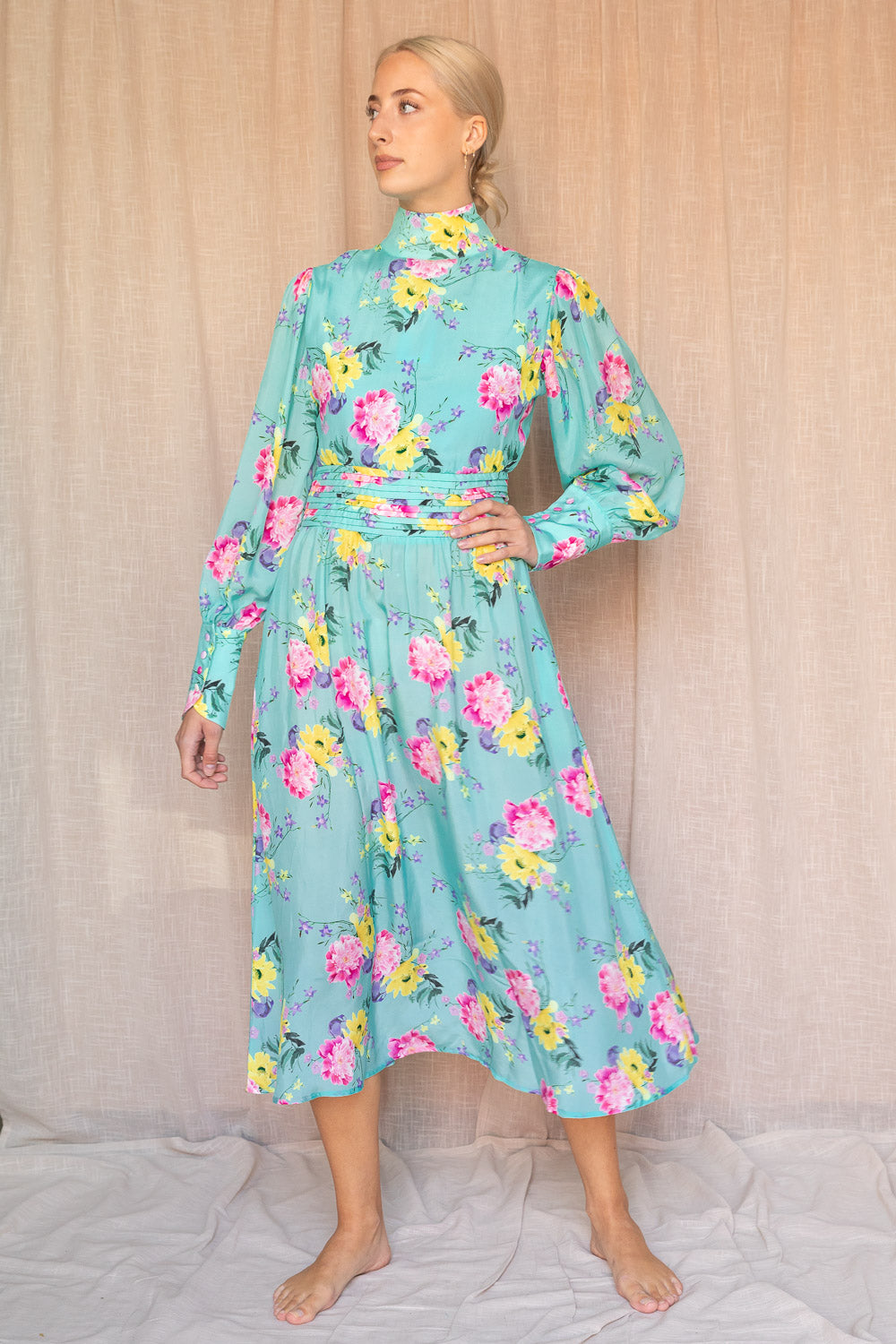 Dress Rome ocean flower