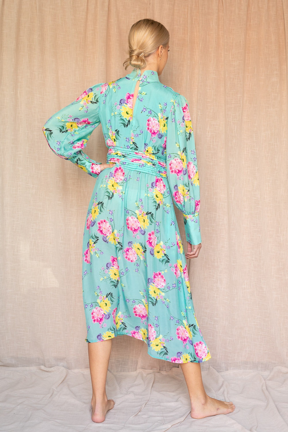 Rome Dress - Ocean Flower