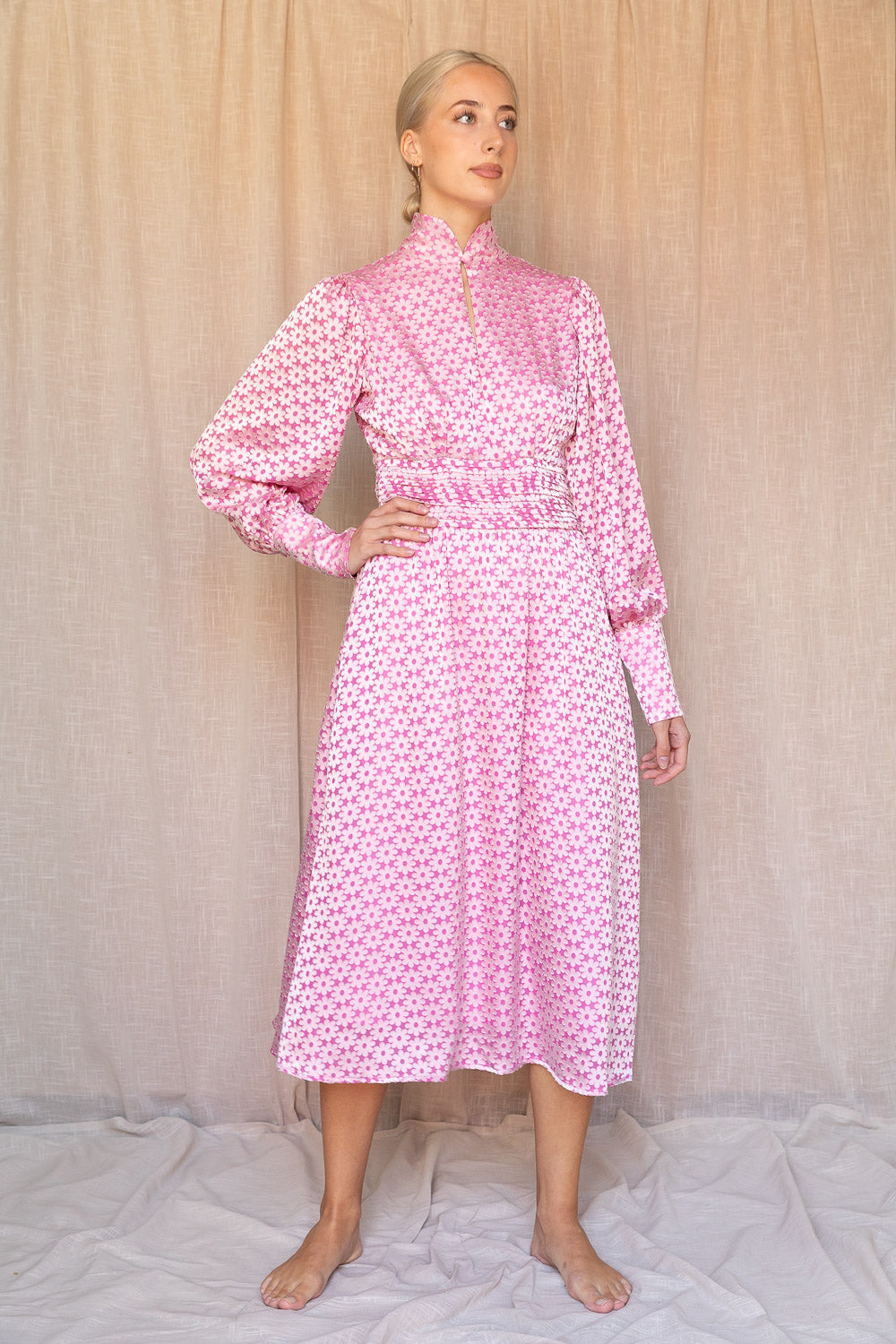 Rome Dress - Pink Burnout