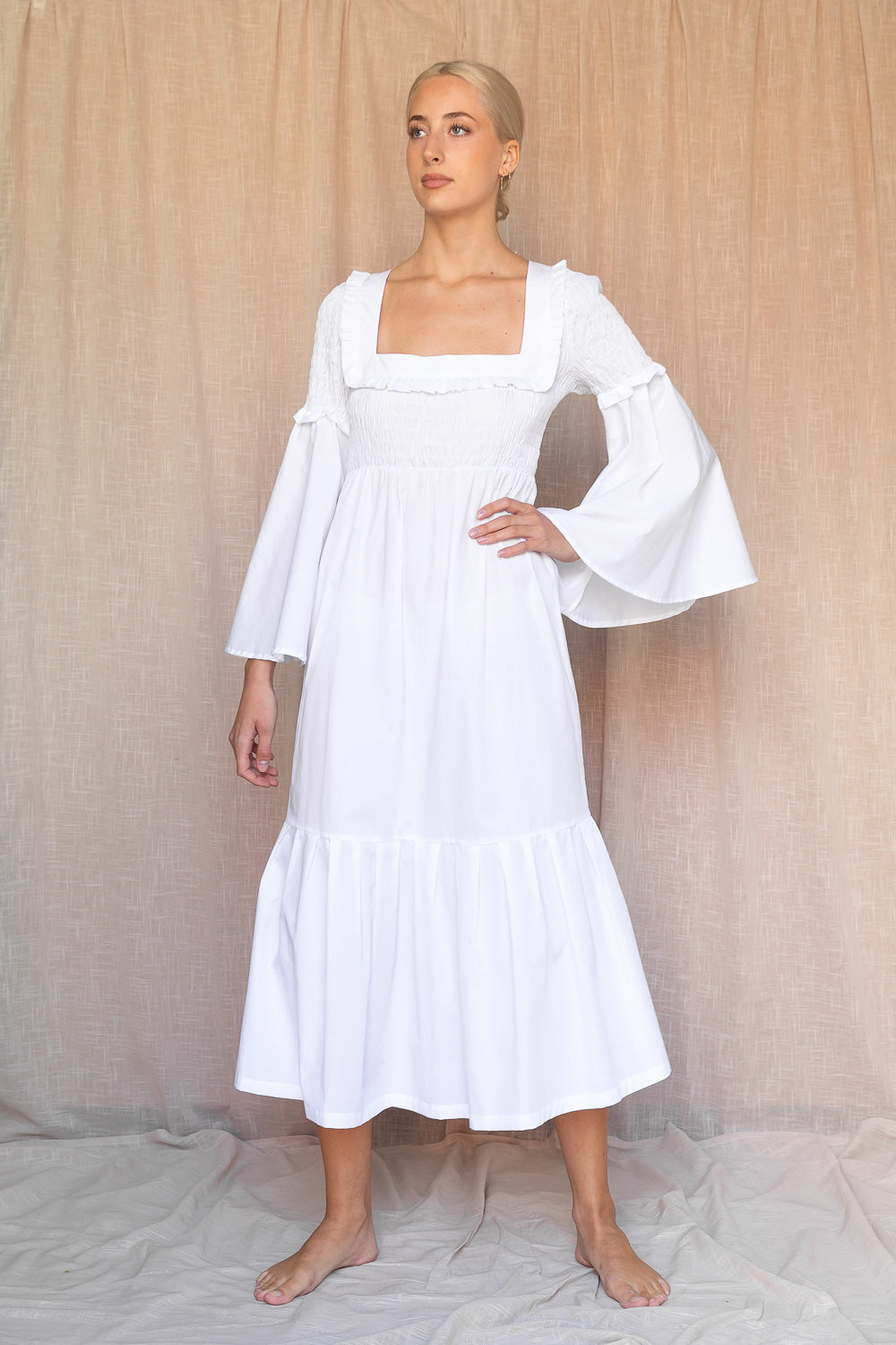 Lilje Dress - Poplin White