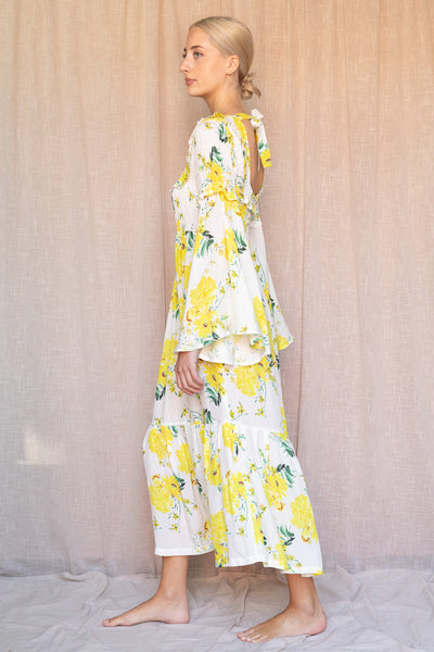 Dress Lilje yellow flower