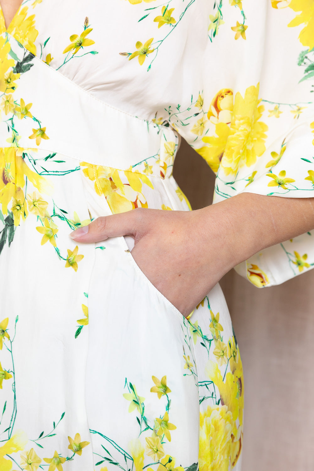 Hortensia Dress - Yellow Flower