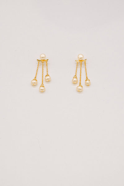 Jane Pearl 16K Earrings