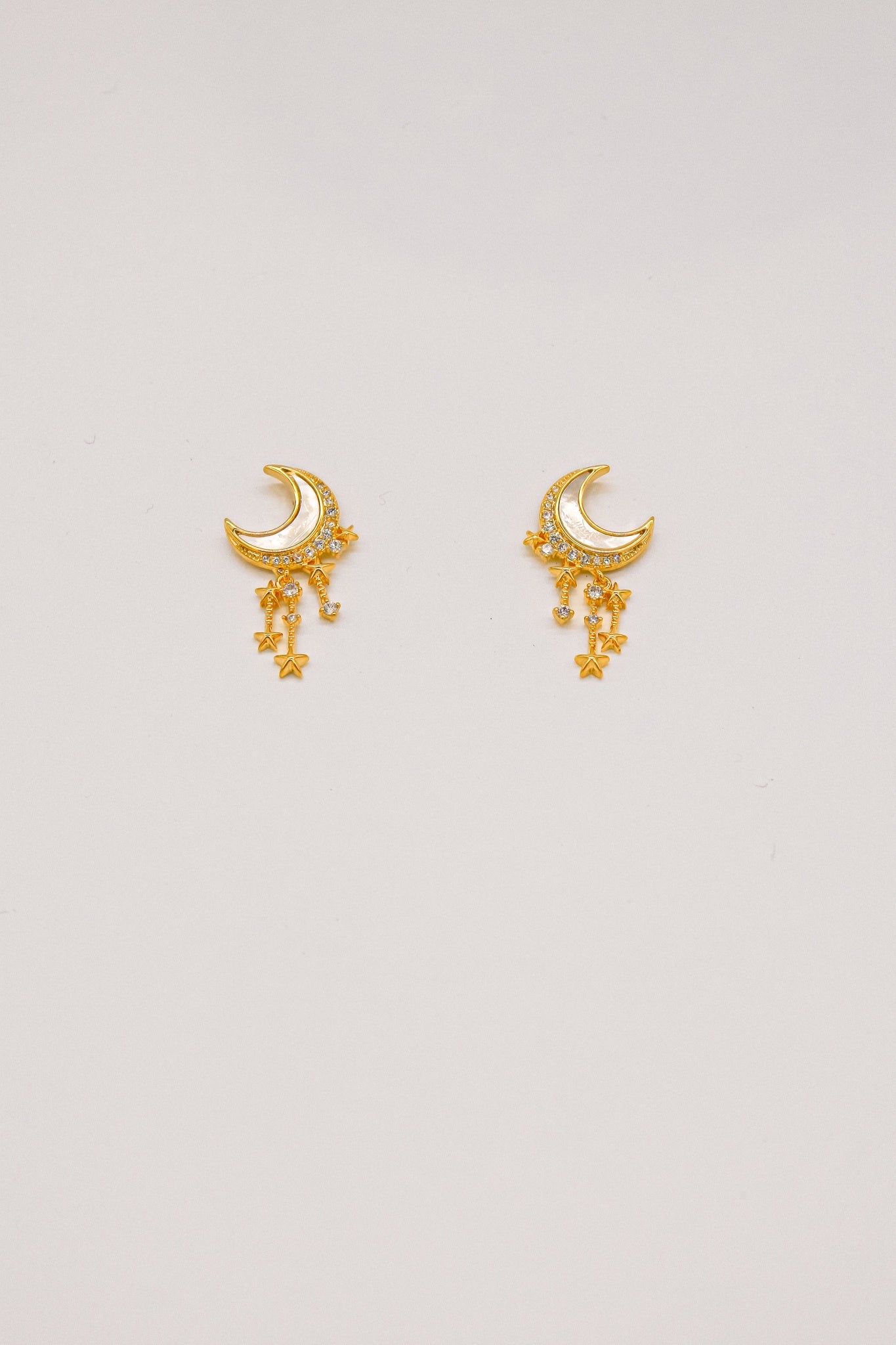 Moon and Star Earrings