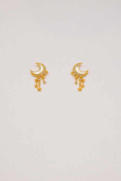 Moon and Star Earrings