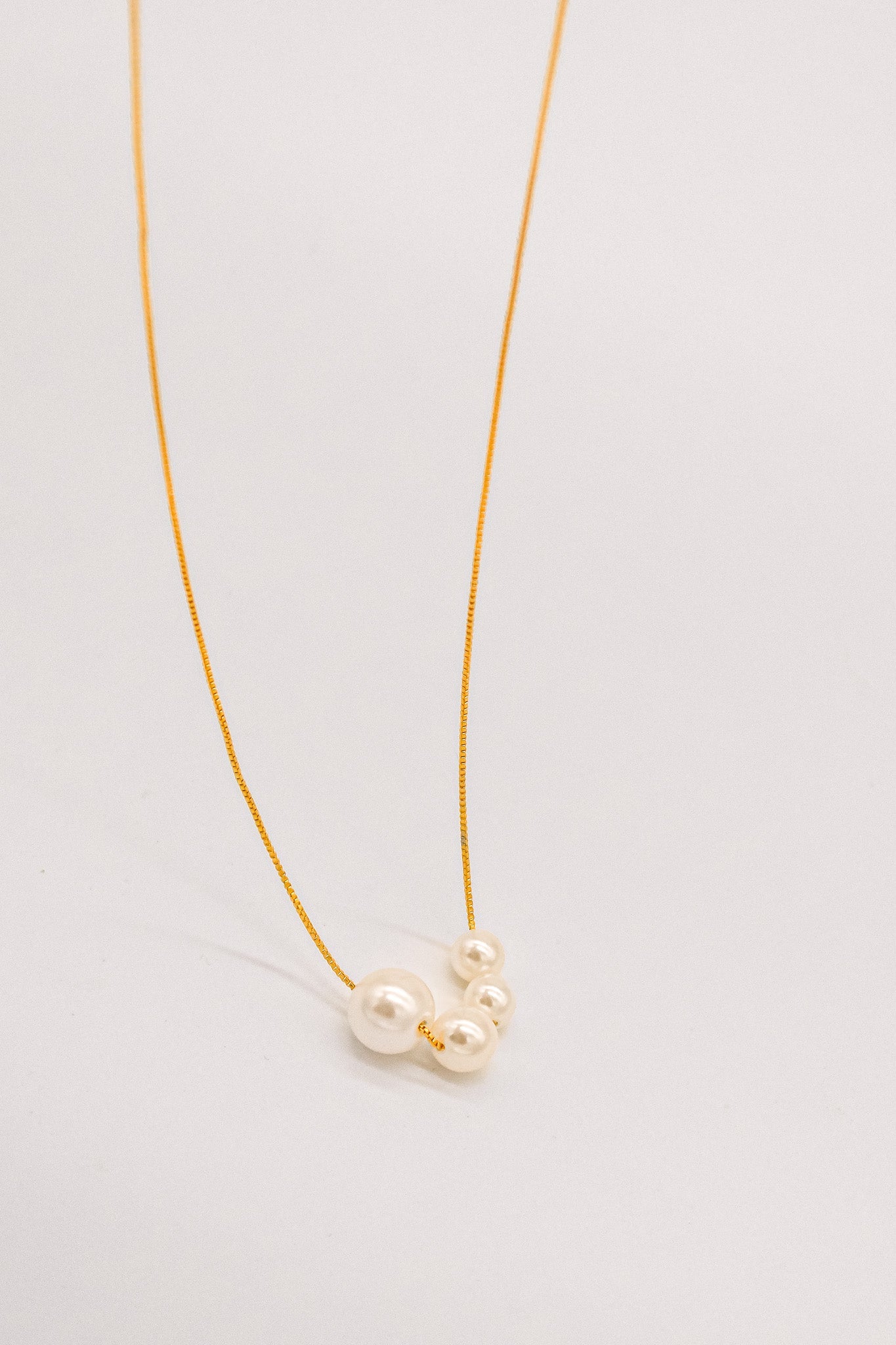 Lindy  Four Pearl Necklace