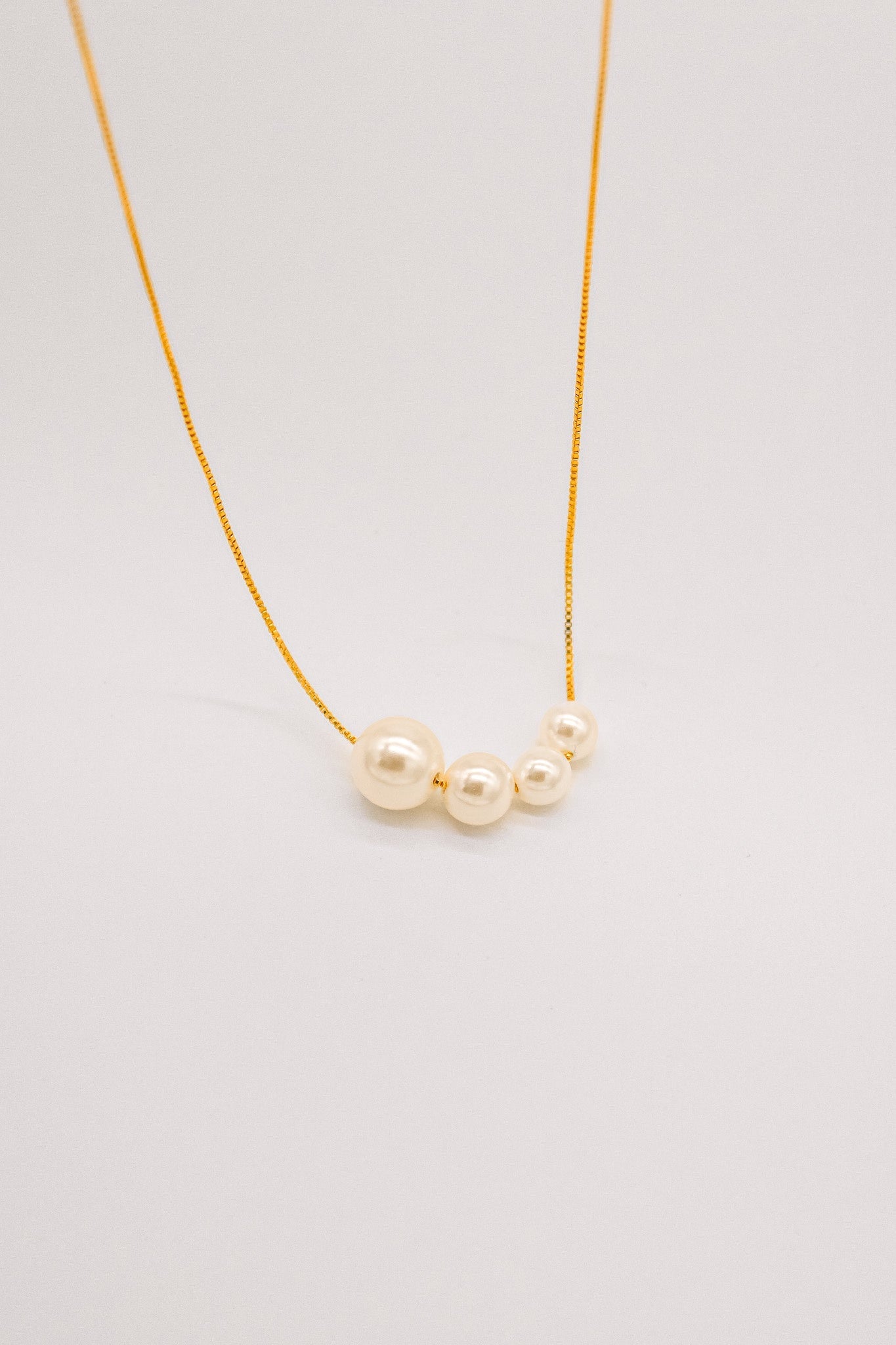 Lindy  Four Pearl Necklace