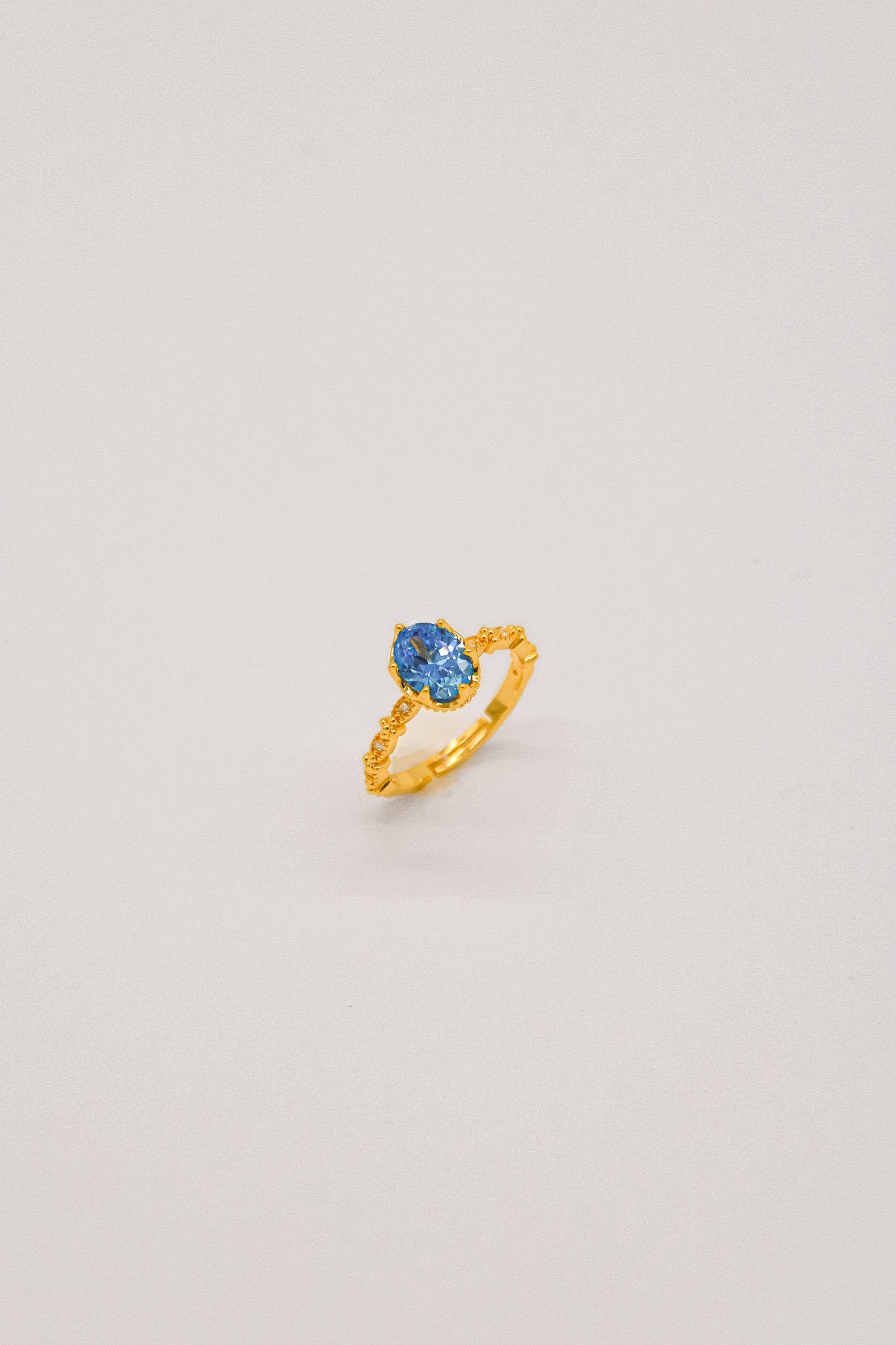 Ocean Blue Crystal Ring