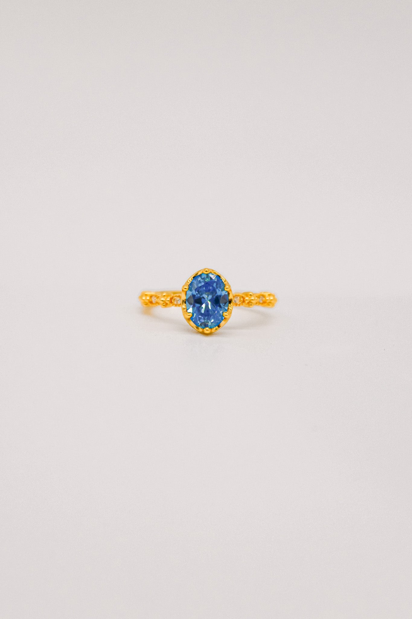 Ocean Blue Crystal Ring