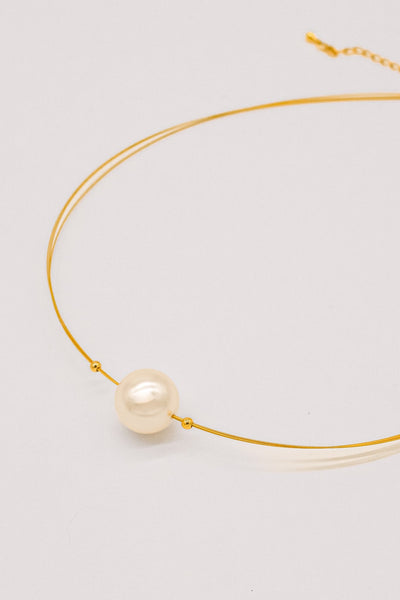 Amelia Round Pearl Necklace