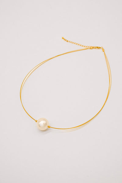 Amelia Round Pearl Necklace