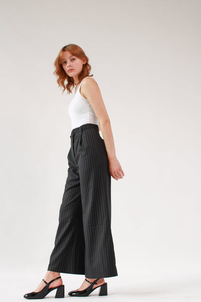 Full Length Flare Stripe Trousers