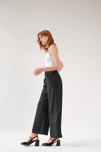 Full Length Flare Stripe Trousers