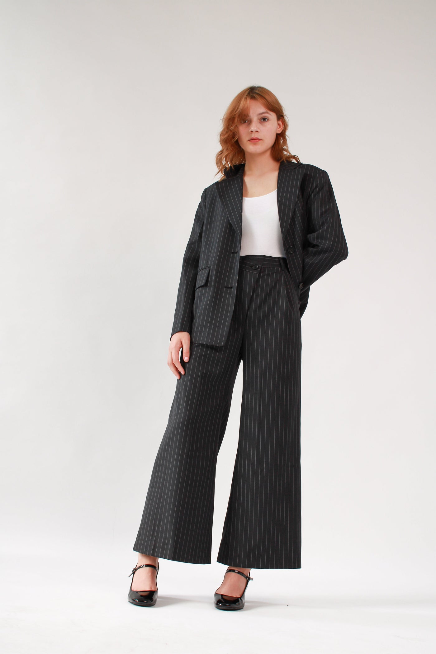 Full Length Flare Stripe Trousers