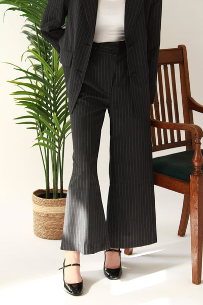 Full Length Flare Stripe Trousers