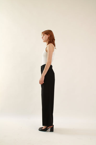 Full Length Flare Black Trousers