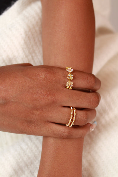 Daine Mini Pearl layer Ring - Gold