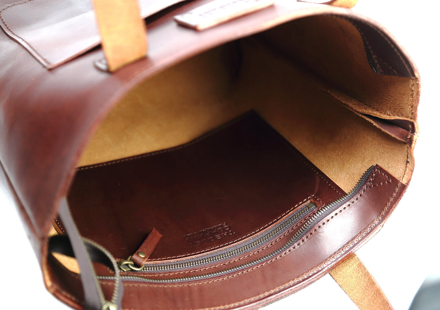 Leather Tote Dark Brown Mod 147