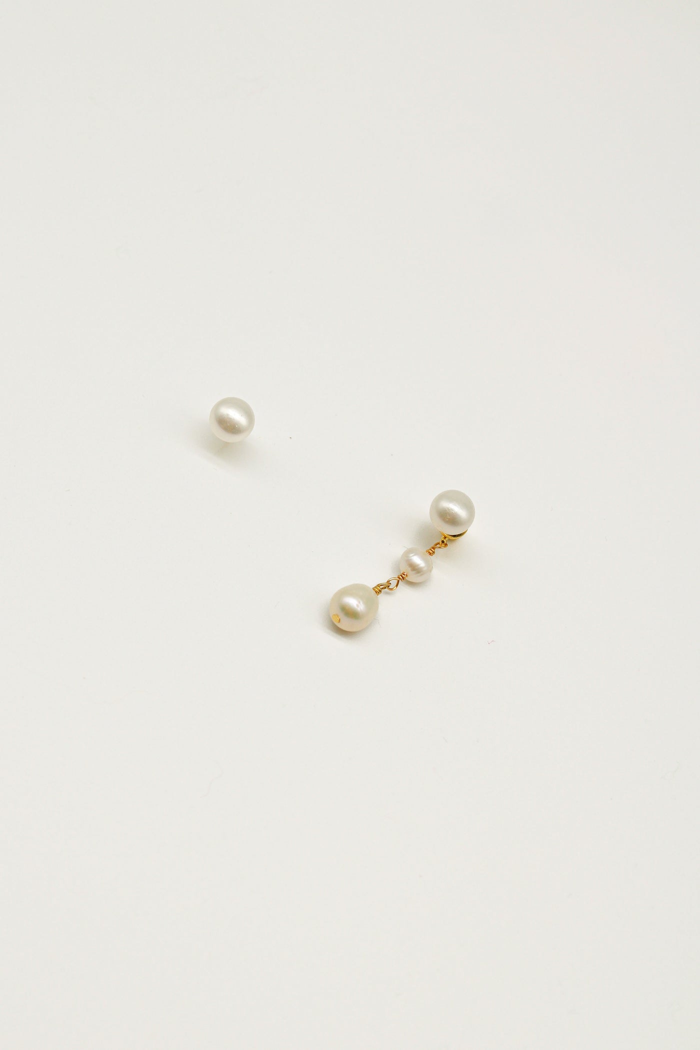 2 Ways Pearl Drop Earrings