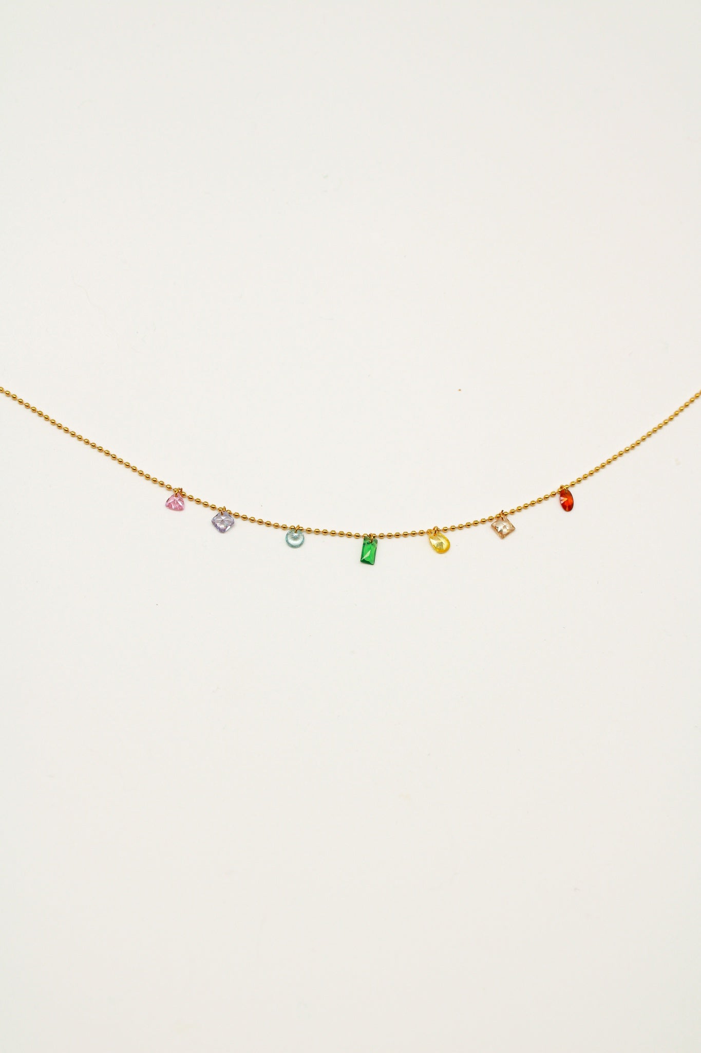 7 Colour Crystal Necklace