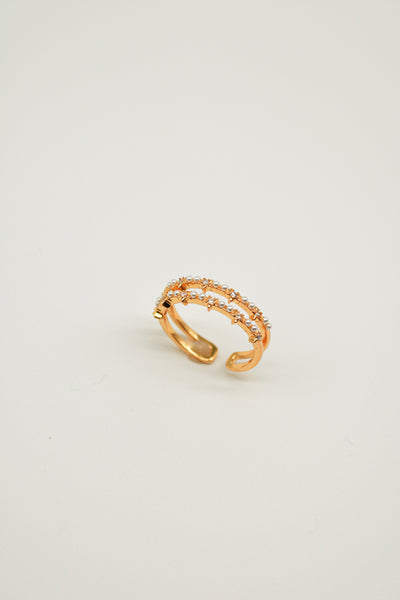 Daine Mini Pearl layer Ring - Gold