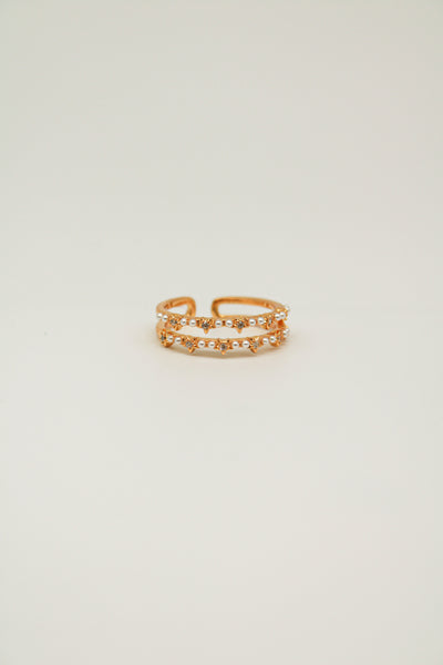 Daine Mini Pearl layer Ring - Gold