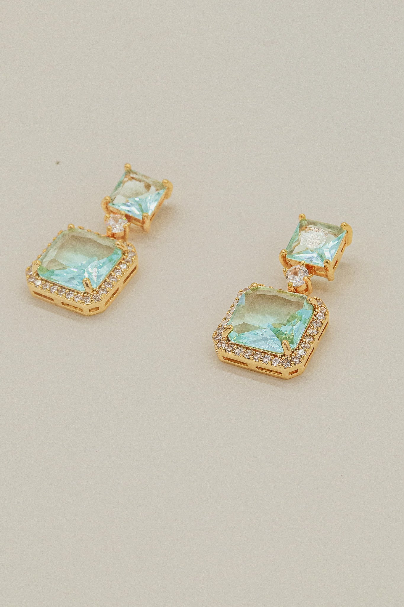 Jane  Blue Crystal  Earrings