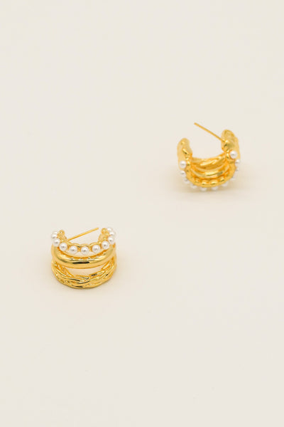 Luna Mini Pearl Earrings