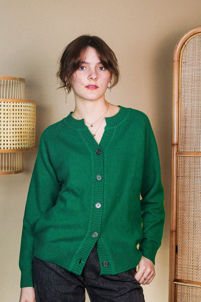 Cashmere Cardigan - Green