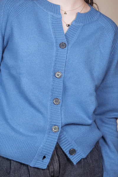 Cashmere Cardigan - Sky Blue