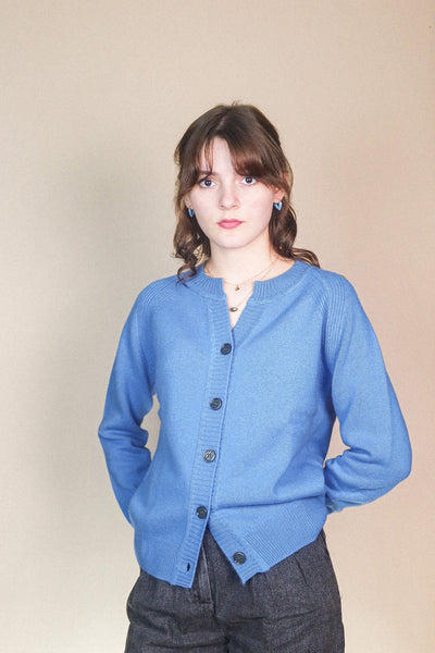 Cashmere Cardigan - Sky Blue