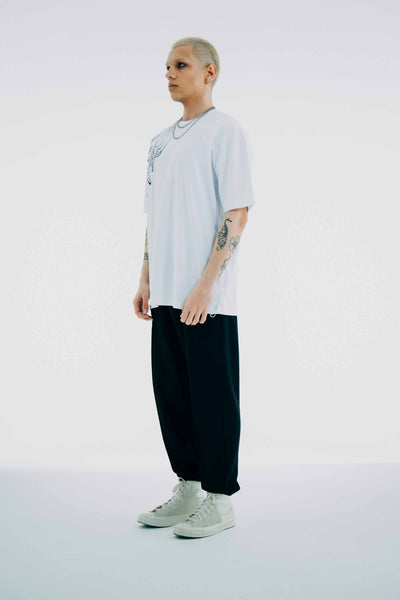 Melting CD Oversize Tee White