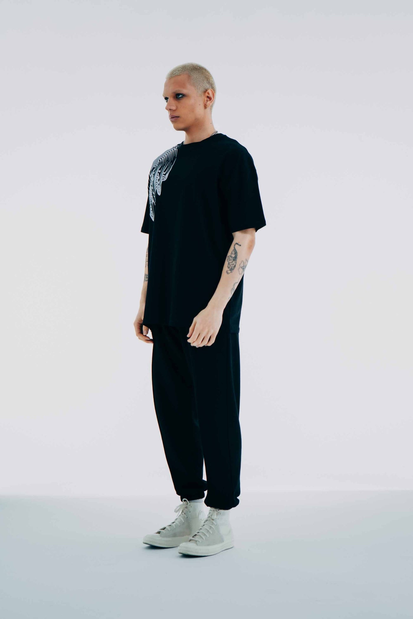 Melting CD Oversize Tee Black