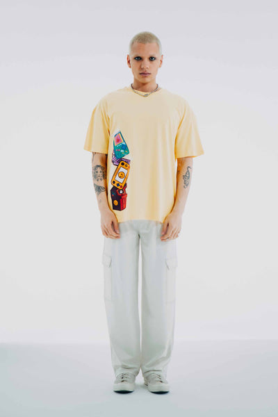 Retro Games Oversize Tee Yellow