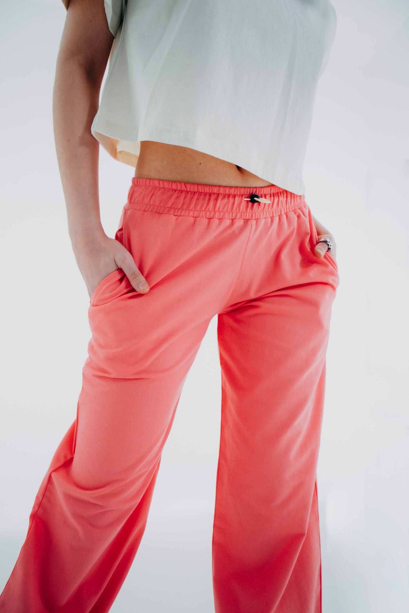 Low Rise Slim Pants Pink