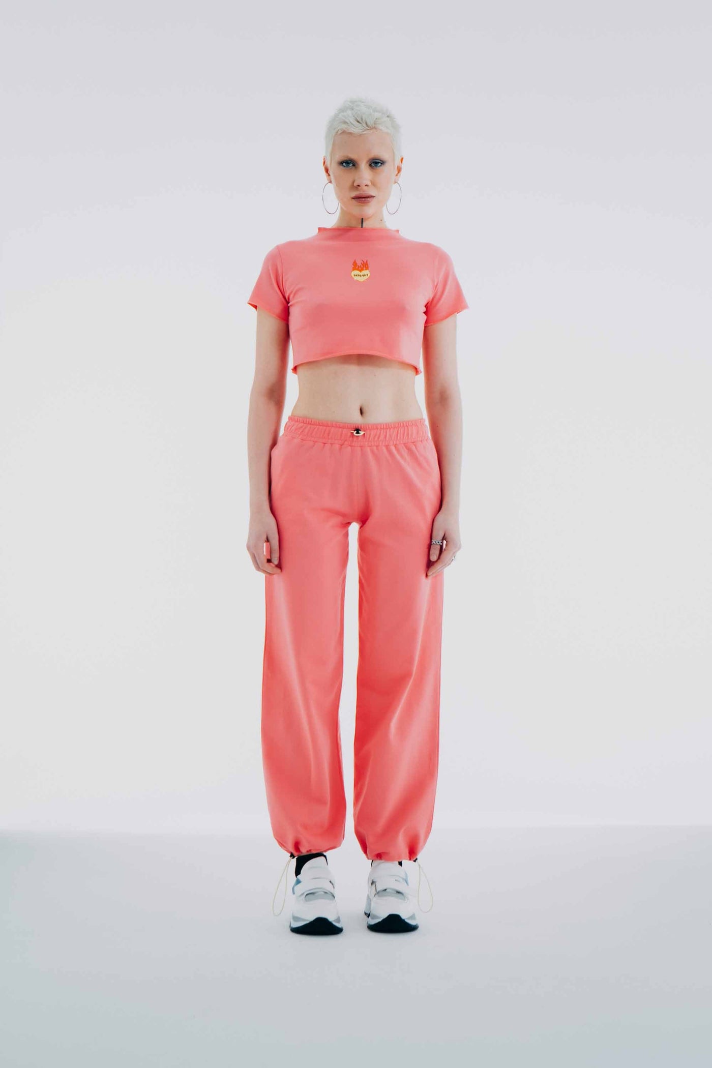 Low Rise Slim Pants Pink