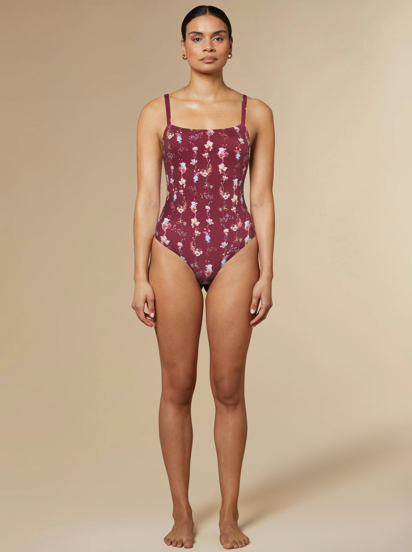 Shona Minimal Swimsuit Burgundy