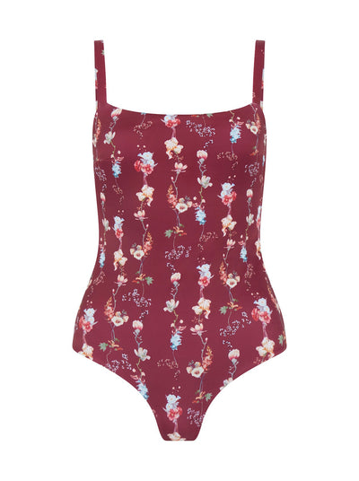 Shona Minimal Swimsuit Burgundy