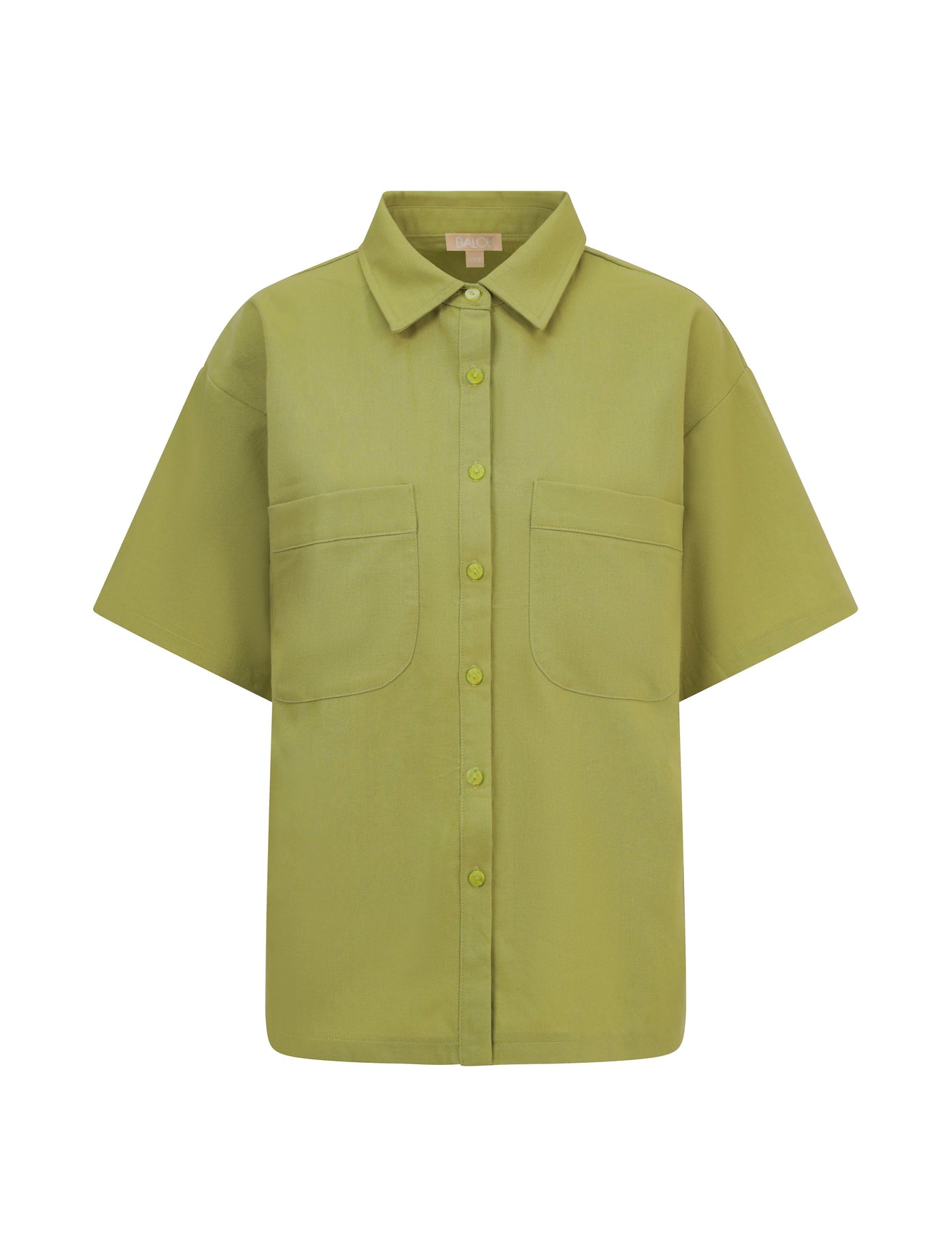 WOMENS LINEN SHIRT LIME