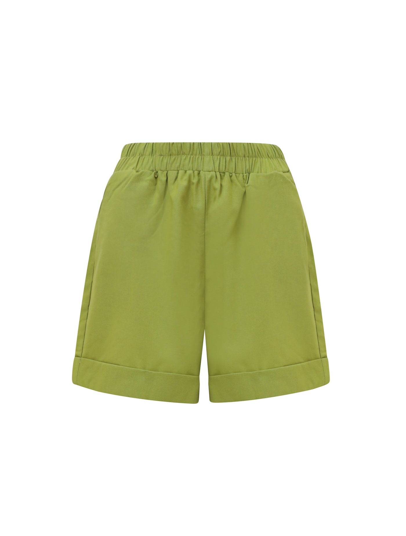 WOMENS HIGH WAIST SHORTS LIME