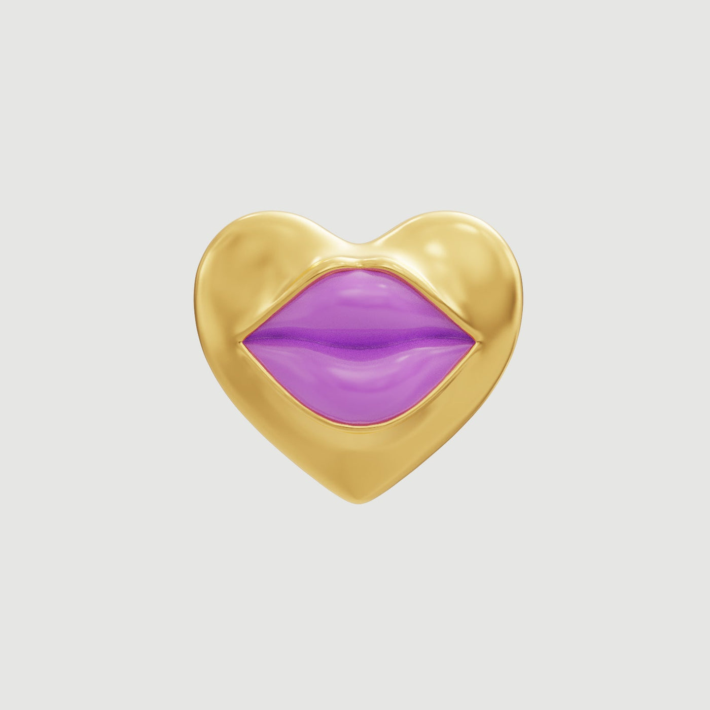 Love Lips Rouge Earring - Gold